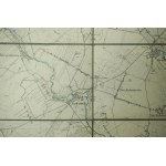 SOKOLNIKI / Sokolnik - mapa na płótnie [1903r.], skala 1: 25.000, f. 50,5 x 49cm na podstawie mapy z 1888r. z poprawkami z 1903 roku