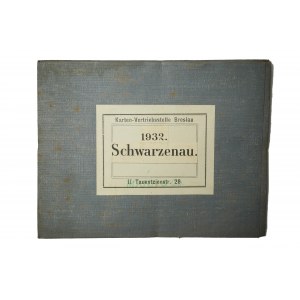 CZERNIEJEWO / Schwarzenau - mapa na płótnie [1911r.], skala 1: 25.000, f. 47 x 49,5cm na podstawie mapy z 1887r. z poprawkami z 1911 roku