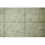 CZERNIEJEWO / Schwarzenau - mapa na płótnie [1911r.], skala 1: 25.000, f. 47 x 49,5cm na podstawie mapy z 1887r. z poprawkami z 1911 roku