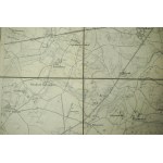CZERNIEJEWO / Schwarzenau - mapa na płótnie [1911r.], skala 1: 25.000, f. 47 x 49,5cm na podstawie mapy z 1887r. z poprawkami z 1911 roku