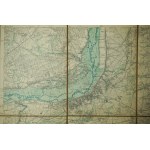 CZARNKÓW / Czarnikau - mapa na płótnie [1894r.] skala 1: 100.000, f. 35,5 x 32,5cm, na podstawie mapy z 1890r. z poprawkami z 1894 roku