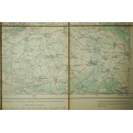 CZARNKÓW / Czarnikau - mapa na płótnie [1894r.] skala 1: 100.000, f. 35,5 x 32,5cm, na podstawie mapy z 1890r. z poprawkami z 1894 roku