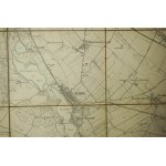KÓRNIK / Kurnik - mapa na płótnie [1911r.], skala 1: 25.000, f. 48 x 49cm, na podstawie mapy z 1888r. z poprawkami z 1911 roku