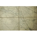 KÓRNIK / Kurnik - mapa na płótnie [1911r.], skala 1: 25.000, f. 48 x 49cm, na podstawie mapy z 1888r. z poprawkami z 1911 roku