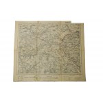 MIŁOSŁAW / PYZDRY - mapa na płótnie [1914r.], stempel Deutscher Kreischef Kalisch, skala 1: 100.000, f. 39,5 x 34,5cm na podstawie mapy z 1891 roku