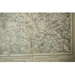 MIŁOSŁAW / PYZDRY - mapa na płótnie [1914r.], stempel Deutscher Kreischef Kalisch, skala 1: 100.000, f. 39,5 x 34,5cm na podstawie mapy z 1891 roku