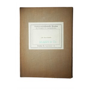KOŹMIN WIELKOPOLSKI / Koschmin - mapa na płótnie [1891r.], skala 1: 100.000, f. 36,5 x 32,5cm, na podstawie mapy z 1886/87r. z poprawkami