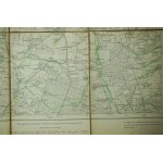 KOŹMIN WIELKOPOLSKI / Koschmin - mapa na płótnie [1891r.], skala 1: 100.000, f. 36,5 x 32,5cm, na podstawie mapy z 1886/87r. z poprawkami