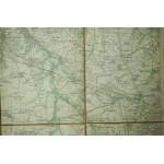 KOŹMIN WIELKOPOLSKI / Koschmin - mapa na płótnie [1891r.], skala 1: 100.000, f. 36,5 x 32,5cm, na podstawie mapy z 1886/87r. z poprawkami