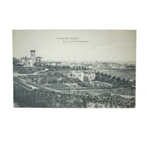 SOPOT - Ostseebad Zoppot Blick von der Panoramahöhe / Panorama z góry widokowej, bez obiegu, 1908r., wyd. Trenkler Co., [3]