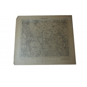 TRZCIEL - Tirschtiegel , Karte des Deutschen Reiches, skala 1: 100.000, f. 43 x 37,5cm, na podstawie mapy z 1891r. ze zmianami, 1896r.