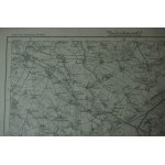 KOŚCIAN - Kosten , Karte des Deutschen Reiches, skala 1: 100.000, f. 42,5 x 37,5cm, na podstawie mapy z 1893r. ze zmianami, 1914r.