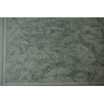 KOŚCIAN - Kosten , Karte des Deutschen Reiches, skala 1: 100.000, f. 42,5 x 37,5cm, na podstawie mapy z 1893r. ze zmianami, 1914r.