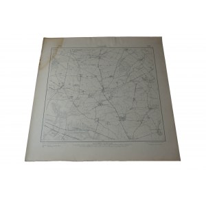 CZERMIN , mapa, skala 1: 25.000, f. 56,5 x 60cm, na podstawie mapy z 1887r. ze zmianami, 1911r.