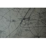 CZEMPIŃ - Czempin , mapa, skala 1: 25.000, f. 56,5 x 60cm, na podstawie mapy z 1890r. ze zmianami, 1917r.
