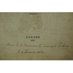 Memoria di un filosofo All' Imperatore Nicolao imeratore et autocrate di tutte le Russie e re di Polonia, Lugano 1845r. z dopiskiem: otrzymano od kardynała Pentini datowana 12 luty 1864r.[BS]