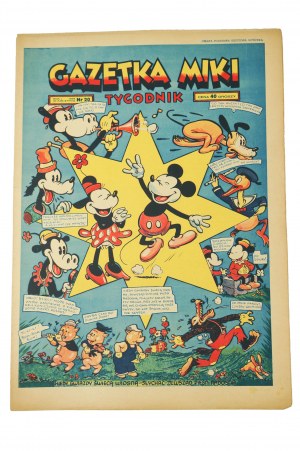 GAZETKA MIKI komplet tygodnika komiksowego ukazującego się w latach 1938/39 - 22 numery - UNIKAT