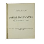 STAFF Leopold - Mistrz Twardowski Pięć śpiewów o czynie, 5 cynkografii dwubarwnych Edwarda Okunia, Lwów 1902r.