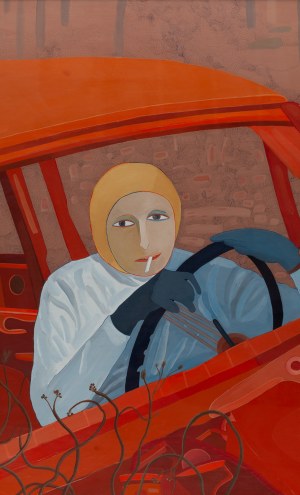 Ewa Kuryluk (ur. 1946, Kraków), Autoportret z papierosem (