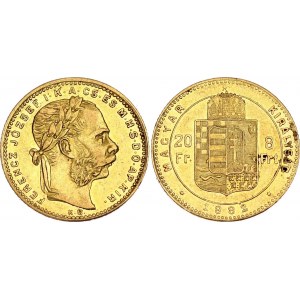 Hungary 20 Francs / 8 Forint 1882 KB