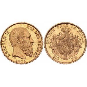 Belgium 20 Francs 1875