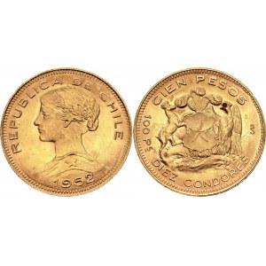 Chile 100 Pesos 1952 So