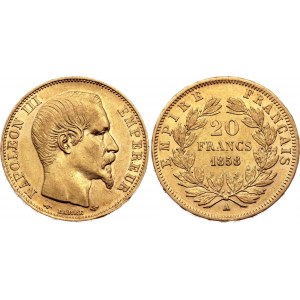 France 20 Francs 1858 A