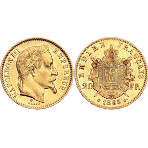 France 20 Francs 1865 BB