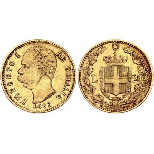 Italy 20 Lire 1885 R