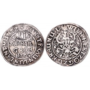German States Brunswick-Luneburg-Calenberg 2 Mariengroschen 1639 HS