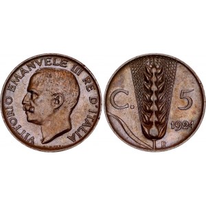 Italy 5 Centesimi 1924 R