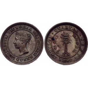 Ceylon 1/4 Cent 1890