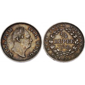 British India 1/4 Rupee 1835