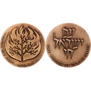 Israel Bronze Medal The People of Israel Lives 1982 JE 5743