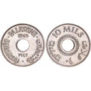 Palestine 10 Mils 1942