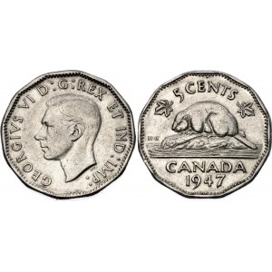 Canada 5 Cents 1947 .