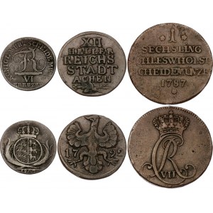 German States Lot of 3 Coins 1787 - 1809
