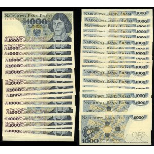 Polska, zestaw: 24 x 1.000 złotych, 1.06.1982