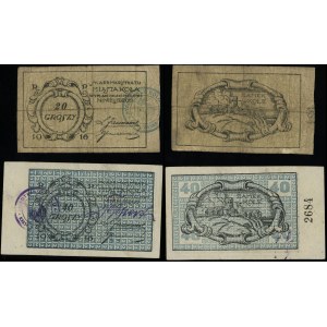 dawny zabór rosyjski, zestaw: 20 i 40 groszy, 1916