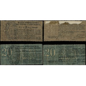 dawny zabór rosyjski, zestaw: 3 i 20 kopiejek, 1914