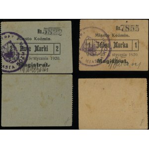 Wielkopolska, bon na 1 i 2 marki, ważne do 1.01.1920