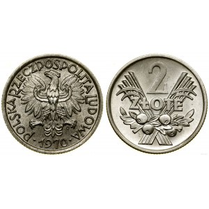 Poľsko, 2 zloté, 1970, Varšava