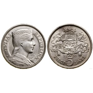 Łotwa, 5 łatów, 1931, Londyn