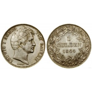 Germany, 1 guilder, 1844, Munich