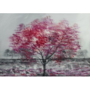 Mariola Swigulska, Tree in Shades of Red, 2018