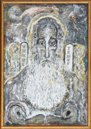 Lachur Zdzisław, Mojżesz z rękami na książce