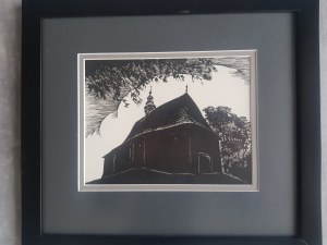 Ossecki Wilk Wilhelm, Kościół drewniany z teki Wilno