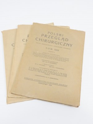 POLISH SURGICAL REVIEW 1934 VOLUME XIII