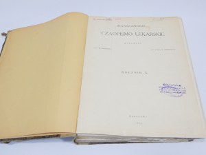 WARSAW LEKARSKIE CZASOPISMO ROCZNIK X 1933 / [Silver KNAPPE ].