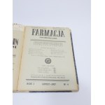 Farmacja dwumiesięcznik 1937 ROK I KLAWE